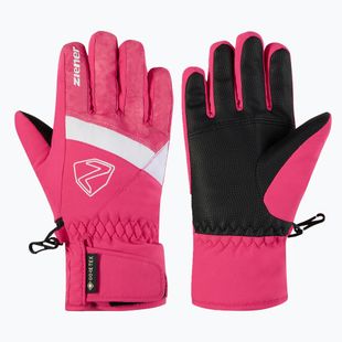 Kinder-Skihandschuhe ZIENER Leif GTX-Z tie-dye pop pink