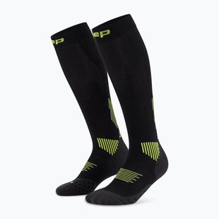 CEP Damen-Kompressionssocken Run Tall 5.0 schwarz/lime