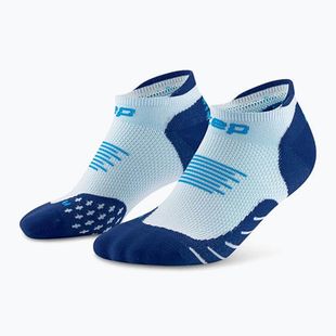 CEP Damen Kompressionssocken Run No Show 5.0 ice/blau