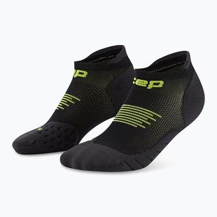 CEP Damen Kompressionssocken Run No Show 5.0 schwarz/lime