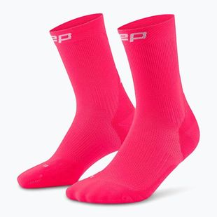 CEP Damen Kompressionssocken Run Mid Cut 5.0 rosa