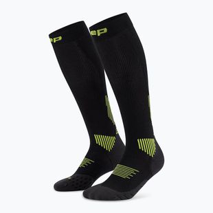 CEP Herren Kompressionssocken Run Tall 5.0 schwarz/lime