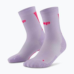 Männer Kompressionsstrümpfe CEP Ultralight Mid Cut 4.0 lilac/pink