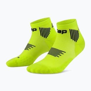 Damen Kompressionsstrümpfe CEP Run Low Cut 5.0 lime/black