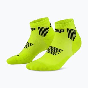 Männer Kompressionsstrümpfe CEP Run Low Cut 5.0 lime/black