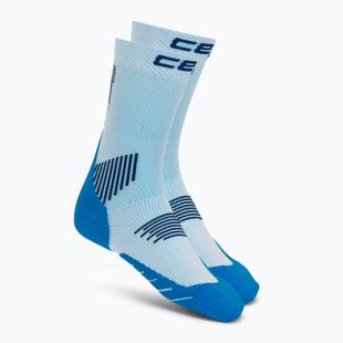 Männer Kompressionsstrümpfe CEP Run Mid Cut 5.0 blue/ice