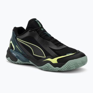 Handball-Schuhe Herren PUMA Solarstrike 4 puma black/green terrain/fizzy light
