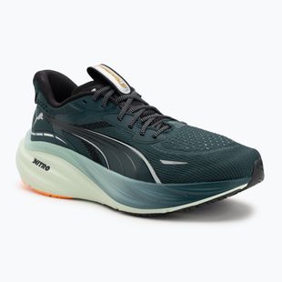 Herren Laufschuhe PUMA Magnify Nitro 3 grün terrain / heat fire