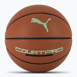 PUMA teamJAWS Court Pro Basketball Leder braun/dunkel Schatten Größe 7