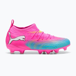 Kinder Fußballschuhe PUMA Future 9 Match FG/AG Jr poison pink/puma white/sun stream/bright aqua/puma black