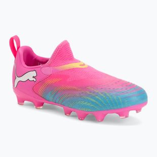 Kinder Fußballschuhe PUMA Future 9 Match LL FG/AG Jr poison pink/puma white/sun stream/bright aqua/puma black