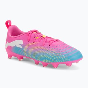 Kinder Fußballschuhe PUMA Future 9 Play FG/AG Jr poison pink/puma white/sun stream/bright aqua/puma black