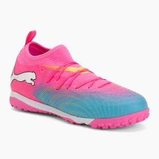 Kinder Fußballschuhe PUMA Future 9 Match TT + Mid Jr poison pink/puma wht/sun stream/bright aqua/puma blk