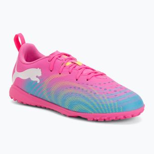 Kinder Fußballschuhe PUMA Future 9 Play TT poison pink/puma white/sun stream/bright aqua/puma black