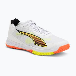 Handballschuhe PUMA Accelerate Turbo 4 Game On puma white/glowing red/ultra blue