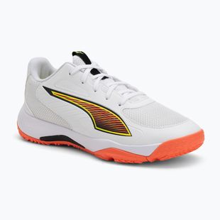 Kinder-Handballschuhe PUMA Accelerate 4 Game On Jr puma white/glowing red/ultra blue