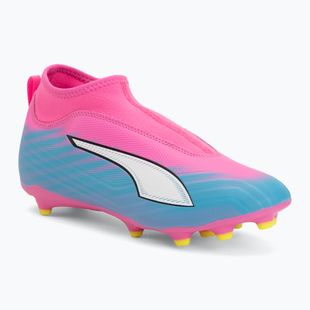 Kinder Fußballschuhe PUMA Ultra 6 Match+ LL FG/AG Jr poison pink/puma white/sun stream/bright aqua/puma black