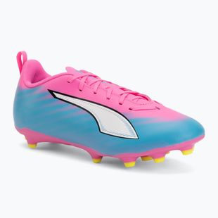 Kinder Fußballschuhe PUMA Ultra 6 Play FG/AG Jr poison pink/puma white/sun stream/bright aqua/puma black