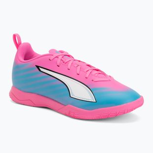 Kinder Fußballschuhe PUMA Ultra 6 Play It Jr poison pink/puma wht/sun stream/bright aqua/puma blk