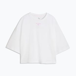 Trainingsshirt Damen PUMA Hyrox Cropped Lifestyle Tee white