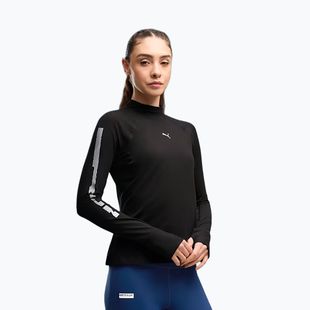 Damen-Laufshirt mit langen Ärmeln PUMA Run Brightstride Cloudspun puma Black