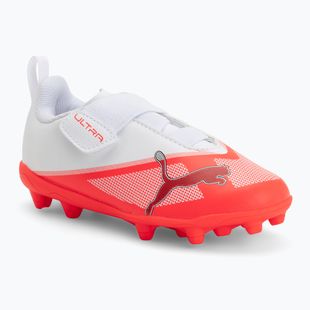 Kinder-Fußballschuhe PUMA Ultra 7 Play V FG/AG RB Jr ultra red/puma black/puma white