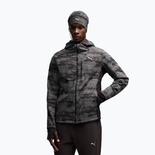 Laufjacke für Herren PUMA Run Brightstride AOP Primaloft puma black