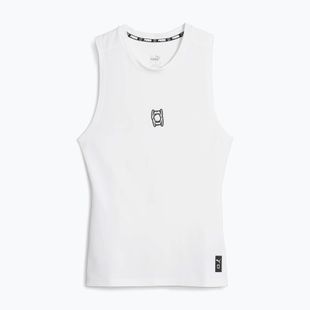 Herren-Basketball-Tanktop PUMA Hoops Team Slvs Baselayer puma weiß