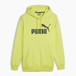 Herren PUMA Essentials Big Logo Hoodie FL lime sheen Sweatshirt