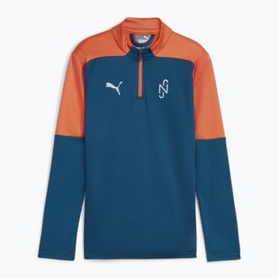 PUMA Neymar JR Kreativität 1/4 Zip Top Kinder Fußball Sweatshirt Ozean tropischen/heiße Hitze