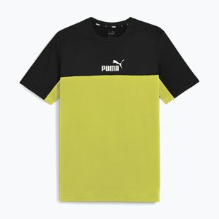 PUMA ESS+ Block Tee für Herren puma schwarz/lime sheen