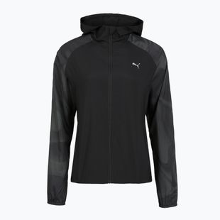 Damen-Laufjacke Puma Run AOP Favorite Woven Jacket black