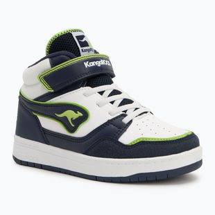 Kinderschuhe KangaROOS K-CP Dunkin Mid EV dark navy/lime