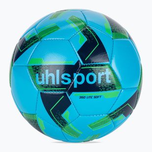 Fußball uhlsport Lite Soft 350 eisblau/navy/fluo grün Größe 4