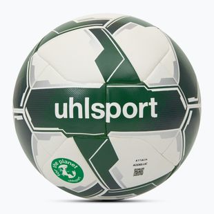 Fußball uhlsport Attack Addglue For The Planet weiß/dunkelgrün/silber Größe 4