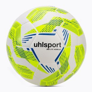 Fußball uhlsport 350 Lite Addglue weiß/fluo gelb/dunkelblau Größe 5