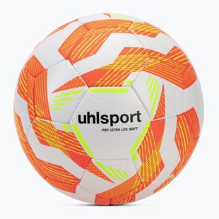 Fußball uhlsport Ultra Lite Soft 290 weiß/fluo orange/fluo gelb Größe 3