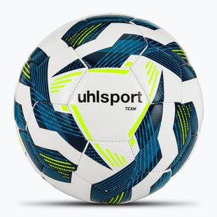 Fußball uhlsport Team weiß/navy/fluo gelb Größe 4