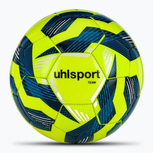 Fußball uhlsport Team fluo gelb/navy/weiß Größe 4