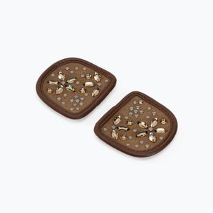 HaukeSchmidt Magic Tack Patches Flower braun Reithandschuh-Aufnäher 0111-399-44