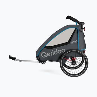 Qeridoo Fahrradanhänger Qupa 2 blau