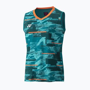 Damen-Tennisshirt YONEX 0035 Club Sleeveless W blau/grün