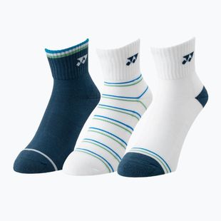Socken YONEX 19236 Quarter 3 Paar navy/white/green