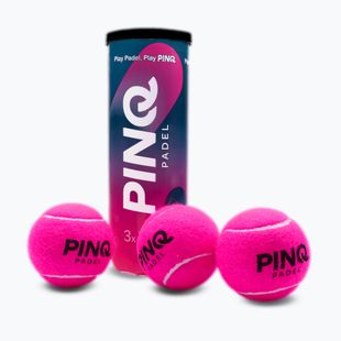 Padelbälle PINQ Padel 3B 3 pcs. pink