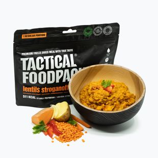 Gefriergetrocknete Lebensmittel Tactical Foodpack Linsen Strogonoff Vege 120 g