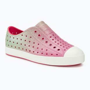 Native Kinderschuhe NA-12100112 Jefferson Bling Sellerie schillernd bling/ Muschel weiß