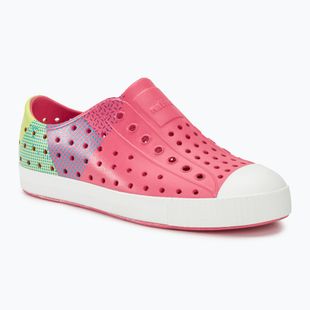 Native Kinderschuhe NA-12111502 Jefferson Block dazzle pink/hell white/celery maria starfish