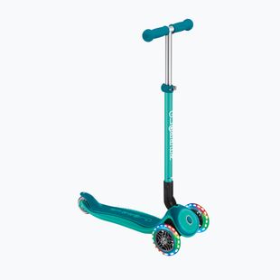Globber Primo Foldable Plus Lights dunkel smaragdgrün Kinderdreirad Scooter