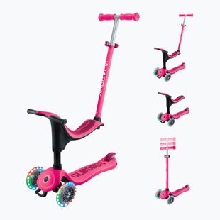 Globber Go.Up Sporty Lights fuchsia Kinder-Dreirad-Roller
