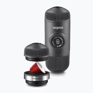 Wacaco Nanopresso tragbare Kaffeemaschine 80 ml + NS schwarz Adapter